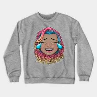 Reve Prisma tears of joy emoji Crewneck Sweatshirt